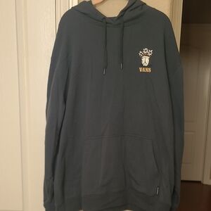 Vans Men's Dark Green Hoodie with Logo